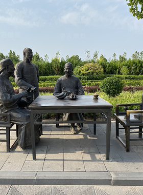 古代民俗文化人物商业街景观小品