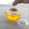 Heat Glass jug Mini trumpet household Kungfu Online Glass filter Flowers Teapot transparent High temperature resistance Make tea Small pot