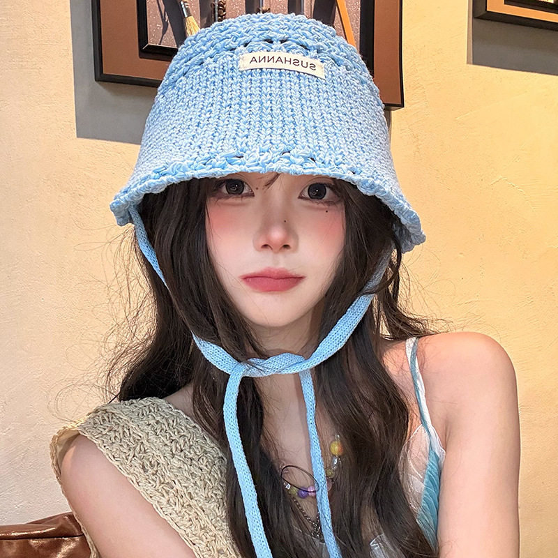 夏季甜美显脸小防晒渔夫帽女