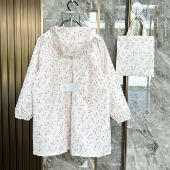 2026出口学生上学衣便携亲子轻薄透气加长女男帽檐书包位速干雨衣