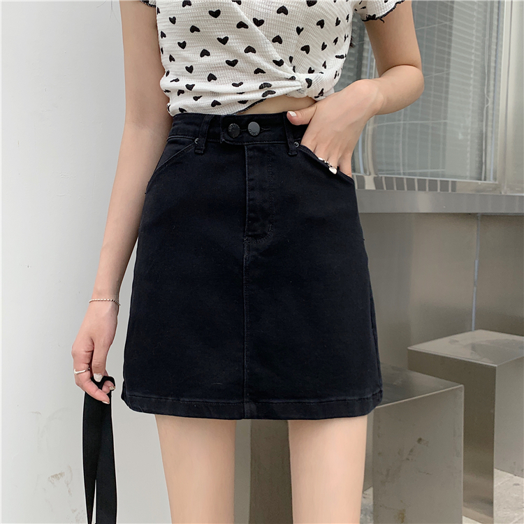 Real price ~ Black Denim Skirt for women