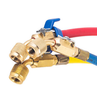 开关加氟加液管汽车雪种冷媒球阀空调R410R22R134R32制冷剂充氟管