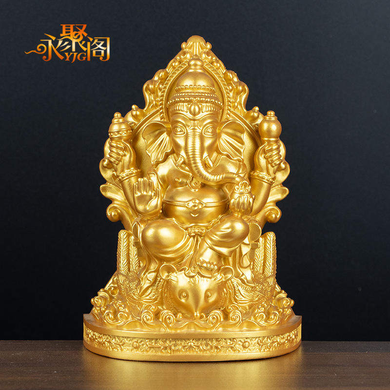 泰国佛像背光象神招财摆件泰式家居装饰品亚守财风格象鼻神