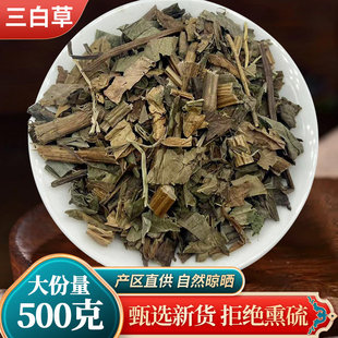 新货野生无硫三白草中药材天性草三百草塘边藕 白花莲白面姑 500g