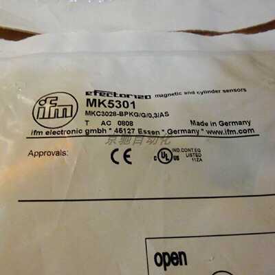 议价MK5301易福门ifm感测器 C型槽气缸开关全新原装现货询价质保