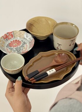 漫生活老板娘 雅致和风 一人食碗盘碗碟套装日式家用减脂餐月子餐