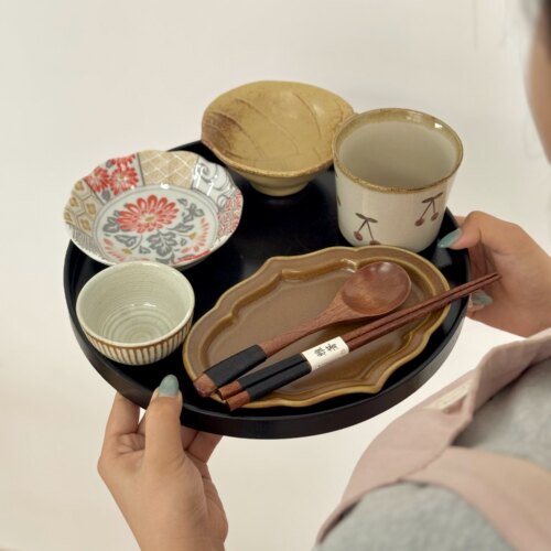 漫生活老板娘 雅致和风 一人食碗盘碗碟套装日式家用减脂餐月子餐