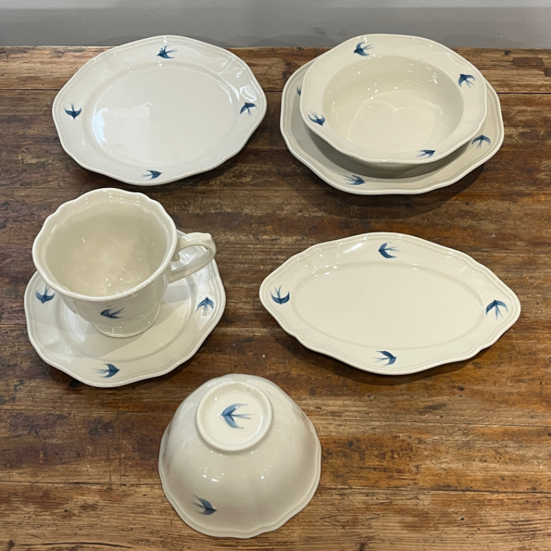 漫生活老板娘 春日燕系列餐具套装饭碗餐盘子咖啡杯日式one风简约