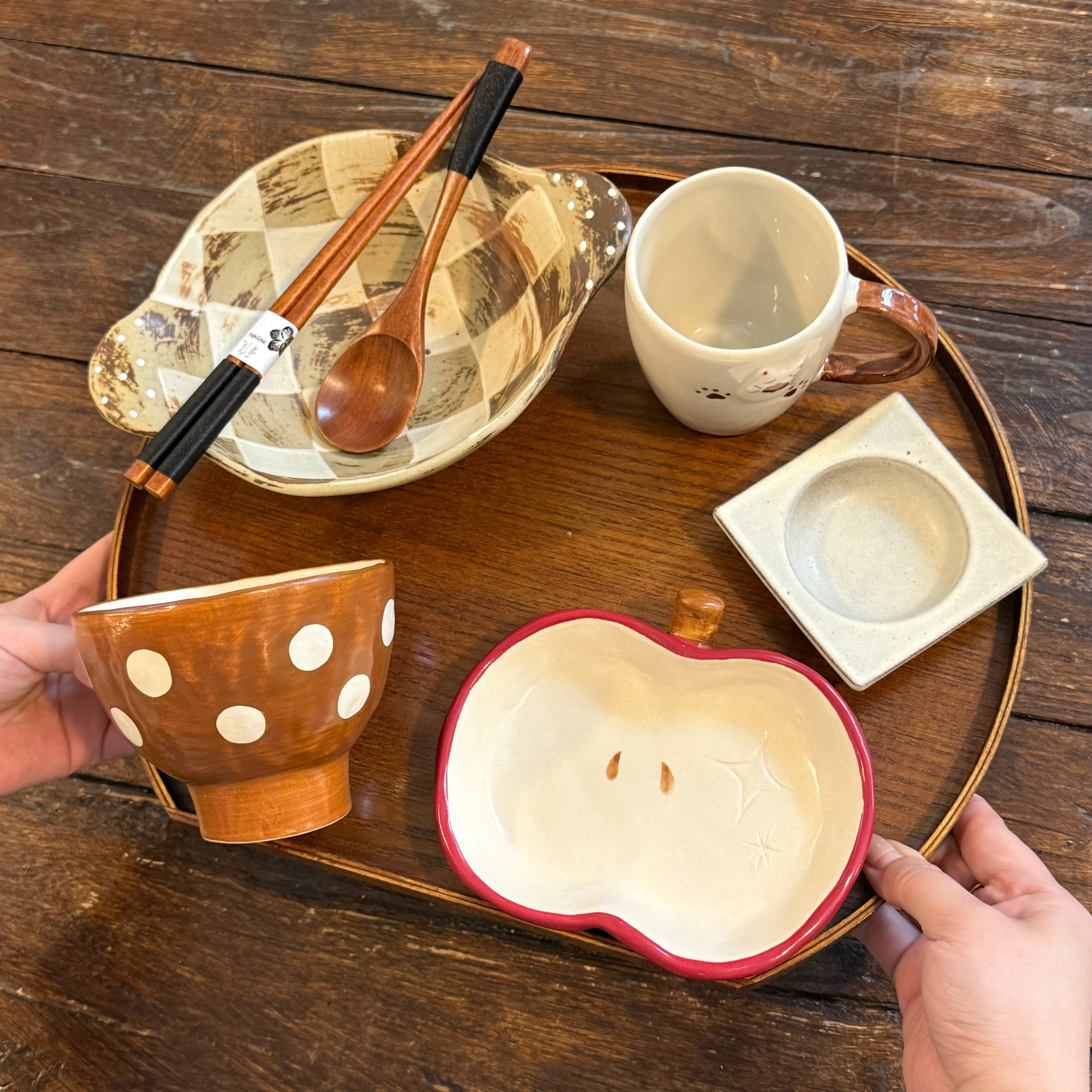 漫生活老板娘 暖棕漫语 秋天色系暖色调餐具套装一人食碗盘杯碟