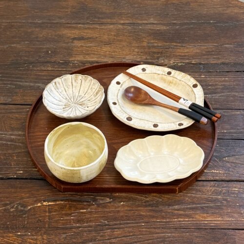 漫生活老板娘 闲瓷慢食  侘寂风餐具套装一人食碗盘碗碟家用餐厅