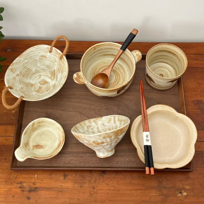 漫生活老板娘桑榆晚景枫叶一人食套装复古月子餐精致托盘家用高级