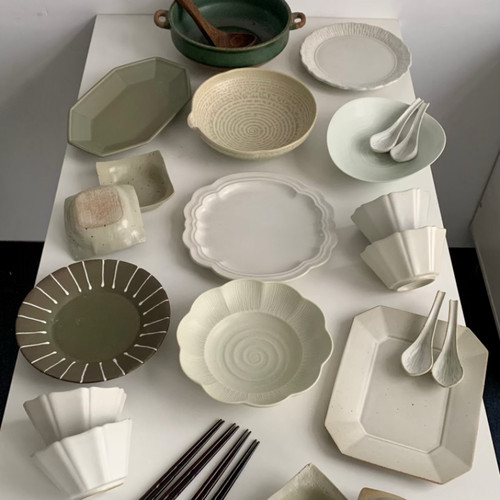 漫生活老板娘四人食｜古韵悠长碗碟套装碗盘组合家用创意小众精致