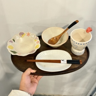 漫生活老板娘 莓语食光 碗具套装一人食少女心草莓甜品店下午茶