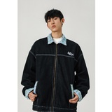 水洗牛仔外套cleanfit刺绣格子宽松大码夹克男JK33666特P68控108，男装夹克，星座1015-1