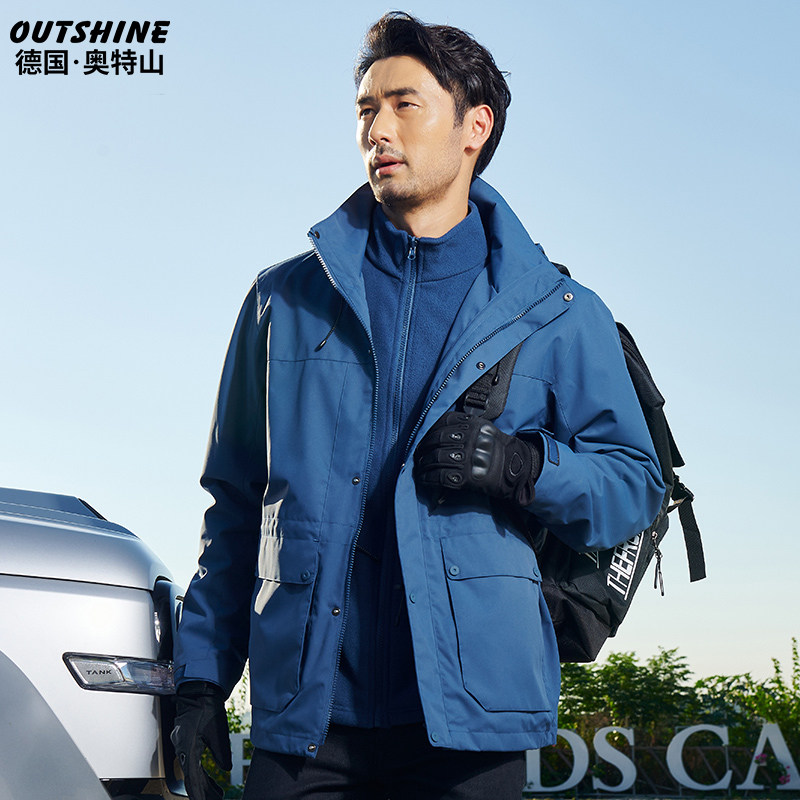 户外冲锋衣男女秋冬款潮牌三合一可拆卸防水防风加绒西藏旅游外套