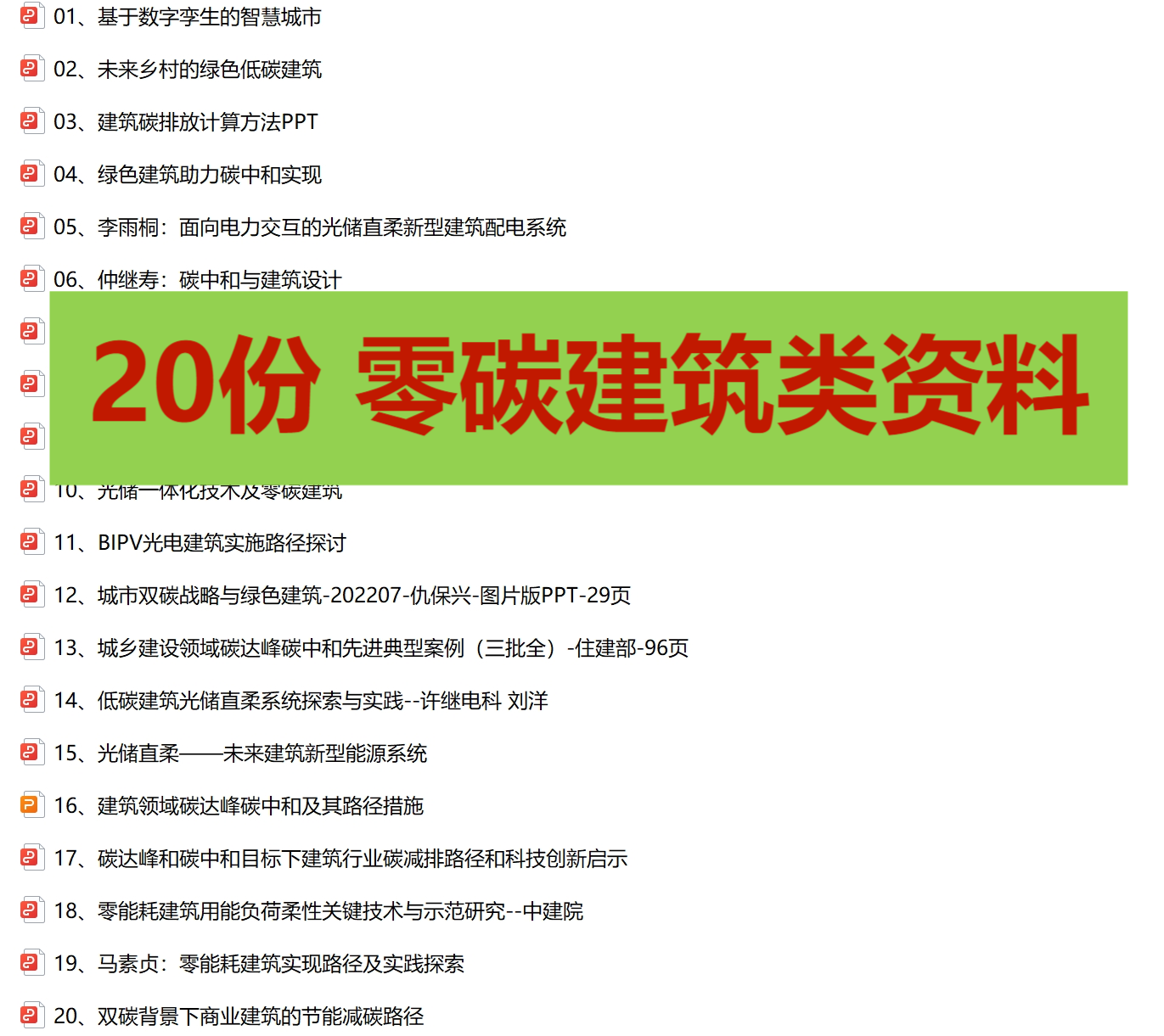 【20份】零碳建筑光伏一体BIPV光储直柔技术类合集 商务/设计服务 设计素材/源文件 原图主图