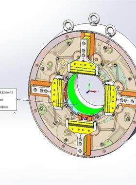 激光切管机前后卡盘2套 X2622   3D图纸 机械设计素材 SW模型CAD