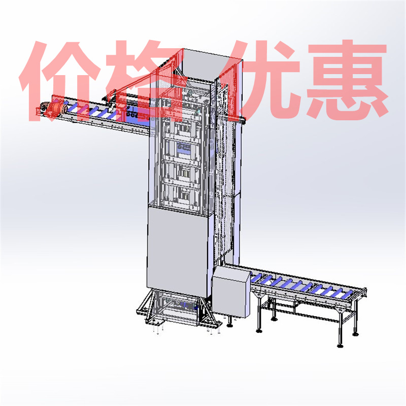 周转箱输送机供料设备案例18套合集A1023D图纸机械设计素材SW