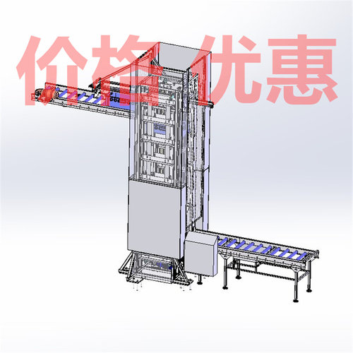 周转箱输送机供料设备案例18套合集A1023D图纸机械设计素材SW