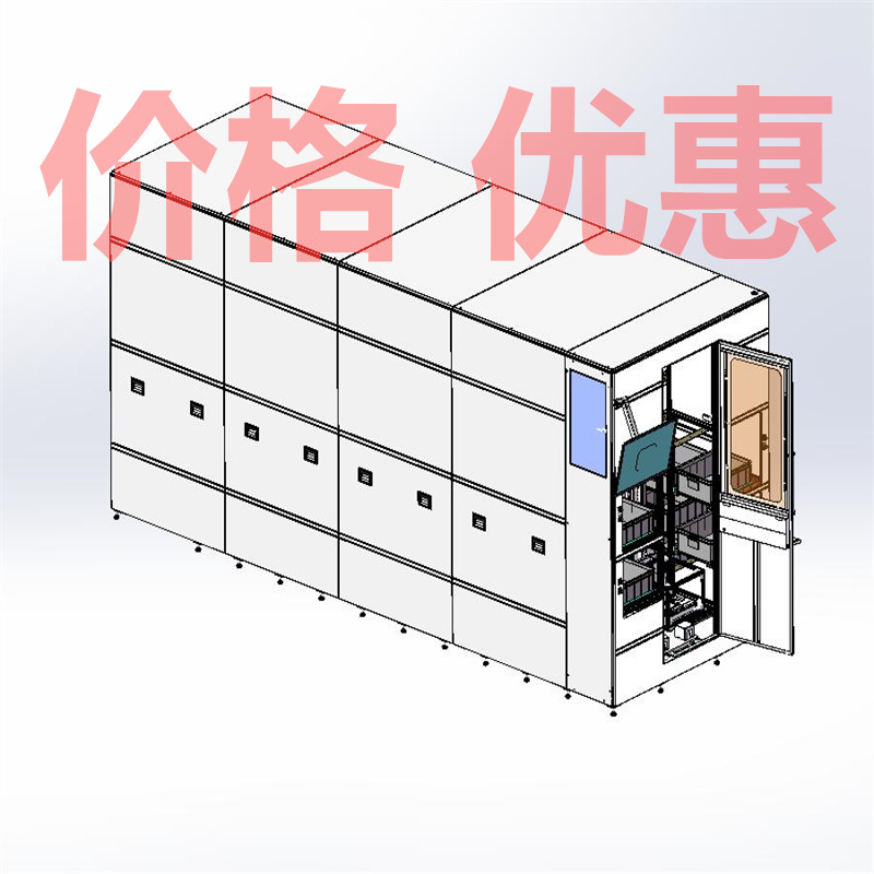 两排六层车间式智能立体仓库X27793D图纸机械设计素材SW模型