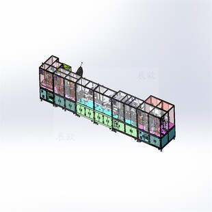 转子自动生产线 全套带工程图 大型图纸 X3296 机械设计素材 3D图