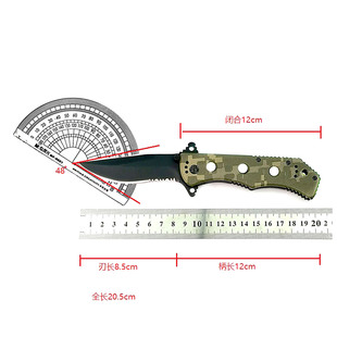 代工美国440C高硬度户外刀具战术装备小刀折叠锋利防身冷兵器随身