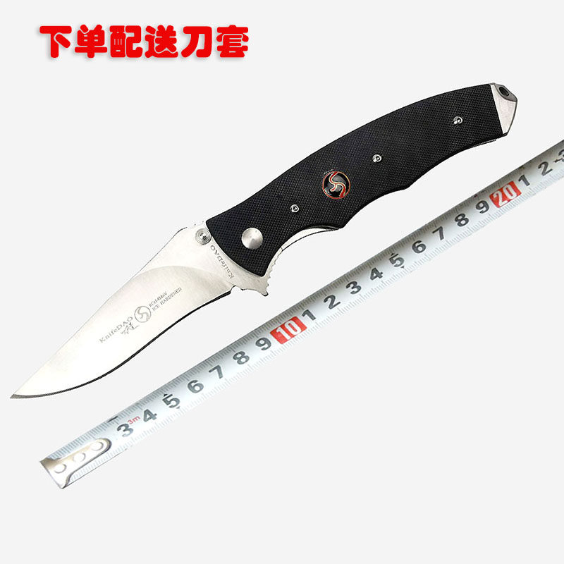 TeKut重型高碳钢剑鱼小刀户外生存刀高硬度锋利折叠刀具大号便携