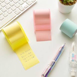 便签纸便利贴可撕记事便贴纸 N次贴 随意贴韩国创意文具 胶带座式