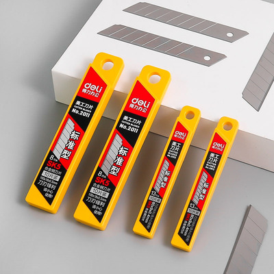 deli得力美工刀替换刀片10片/盒