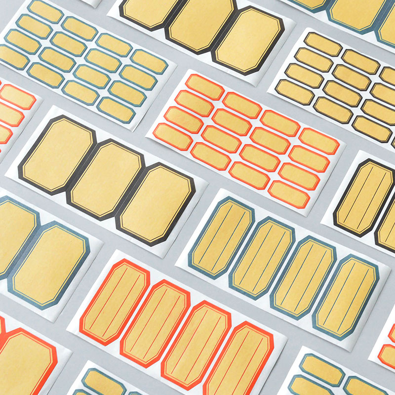 简约牛皮商品名字记号不干胶标签