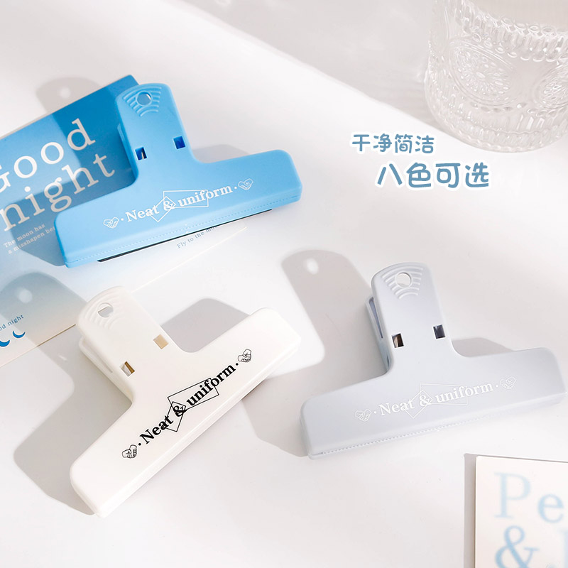 复古彩色票夹塑料夹手帐磁吸夹子