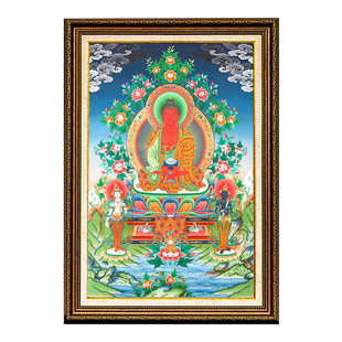 非遗手工掐丝珐琅画装饰挂画阿弥陀佛diy材料包原创唐卡