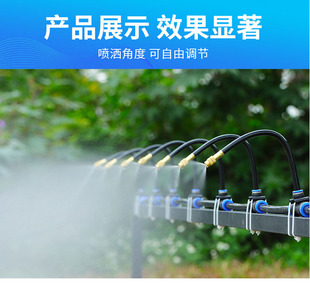 万向喷雾喷头浇花浇水降温喷淋微灌喷水器花园阳台庭院灌溉PE水管
