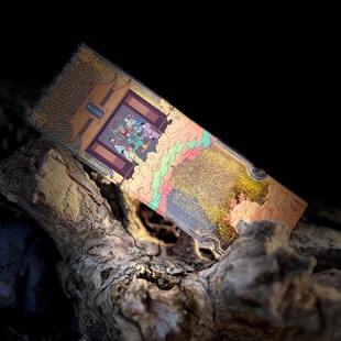 道文创刘伯温故居联名百丈漈票根流沙立体磁力冰箱贴招财冰箱贴