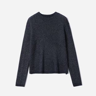 茉莉雅集 华丽星光羊绒复古金银丝交织KVSS羊绒针织套衫WZT08214