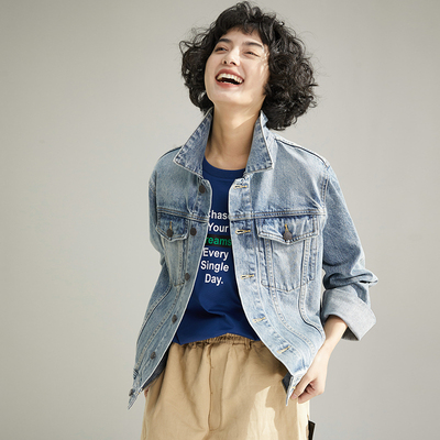 土耳其全棉牛仔长袖夹克外套