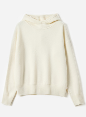 茉莉雅集KVSS全羊绒连帽针织套衫 WZT08049