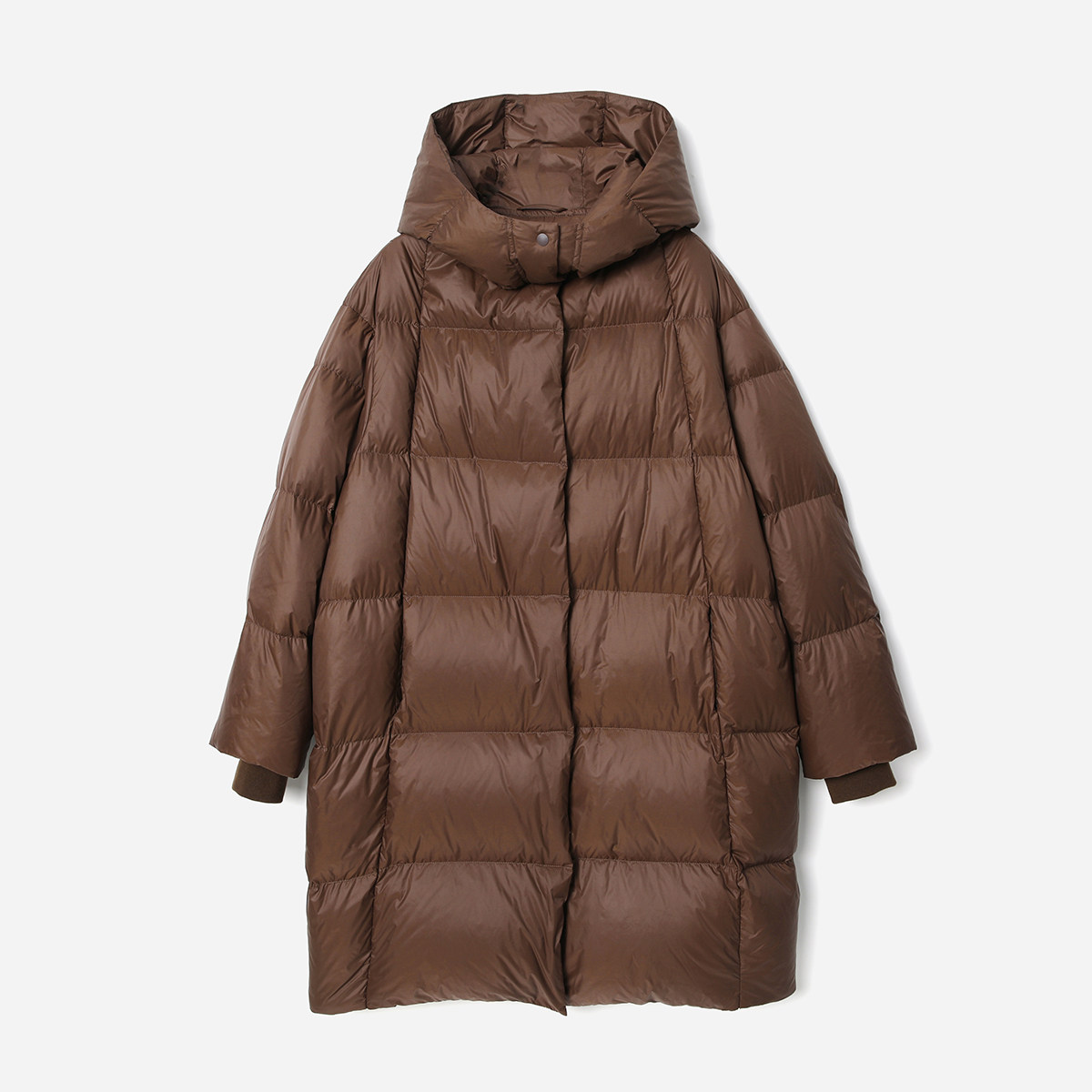 茉莉雅集轻盈防水保暖可追溯95白鹅绒连帽长款羽绒服女WYR07080