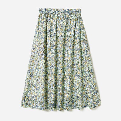 茉莉雅集  恰逢今日一面春光法国空运全棉松紧腰半裙WBQ07064