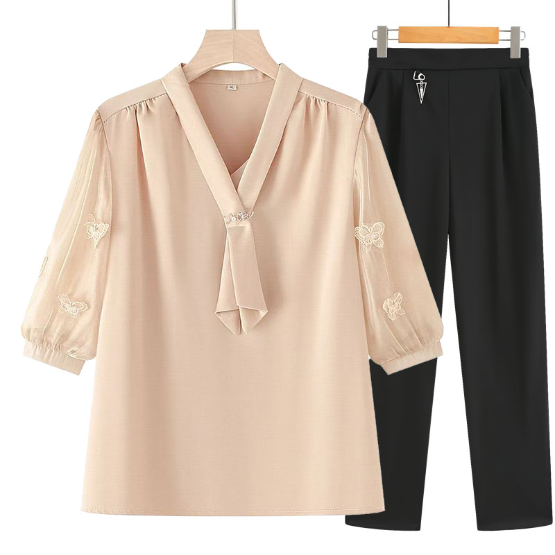 妈妈春装洋气高贵上衣