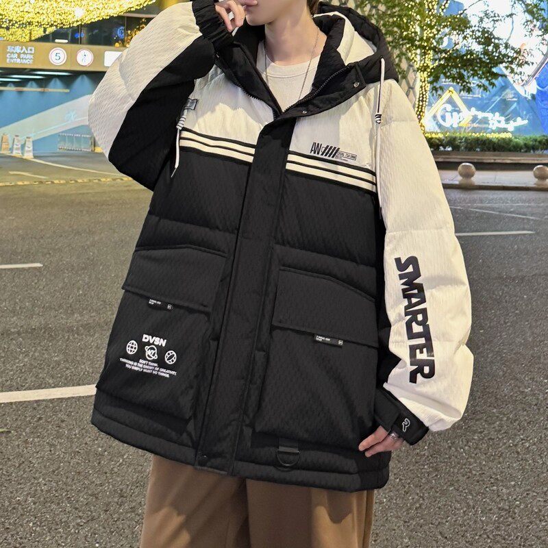 79011-特P258羽绒服男白鸭绒外套学生面包服韩版大码棉服冬装,男装羽绒服,电商D310B