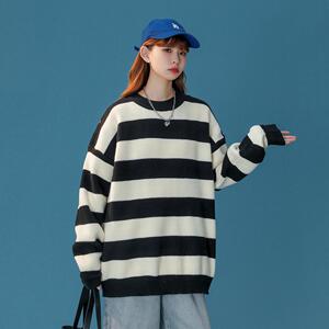 M857-P50毛衣男女ins秋冬季潮宽松慵懒港风情侣款加厚图片