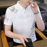 84020-P35春秋新款短袖T恤男休闲打底衫男士修身衫商务休闲，男装T恤，电商D310B