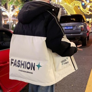 79003-P235羽绒服学生宽松百搭冬季潮男女情侣装oversi风面包服图片