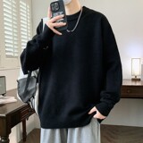 84766-P50秋冬休闲圆领纯色圆领毛衣男针织打底衫，男装针织衫/毛衣，电商D310B