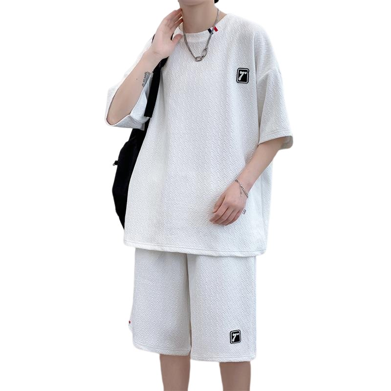 TZ23607-特P55夏季短袖T恤男套装休闲两件套,男装T恤,电商D310B