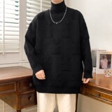 77161-P65秋冬新款休闲毛衣男长袖针织衫港风打底衫，男装针织衫/毛衣，电商D310B