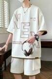 84306-P55青少年短袖t恤男孩初高中学生14潮流帅气大童夏装套装，男装T恤，电商D310B