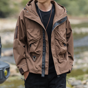 JK582-特P75机能风情侣户外冲锋衣女工装外套男士登山服夹克图片
