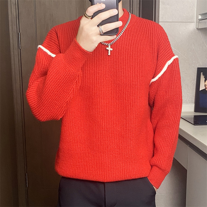 M8309-特P58毛衣男打底衫内搭线衣秋冬季新款痞帅气针织衫,男装针织衫/毛衣,电商D310B